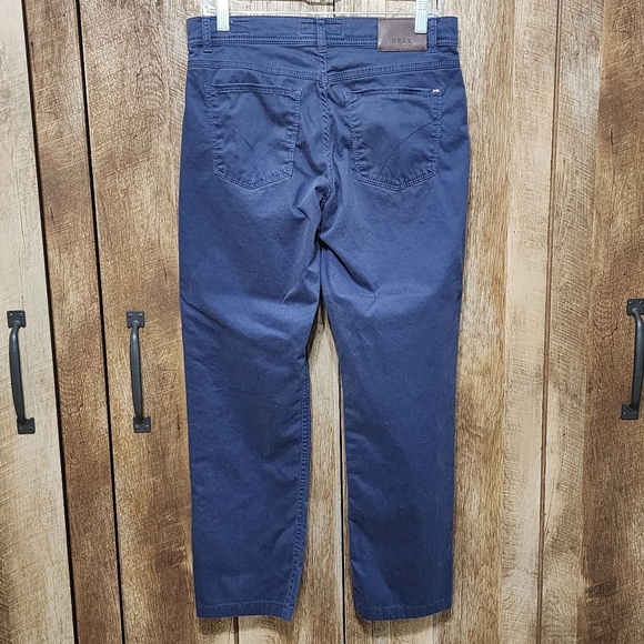 Brax Feel Good Mens Pants Blue Cooper Fancy Regular 32/34 - Picture 3 of 9